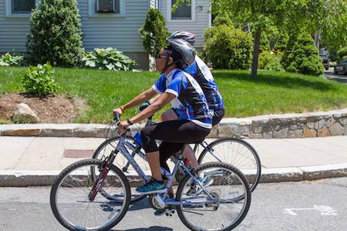 Ride in bicycle